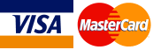 Visa、Masterカードご利用いただけます。